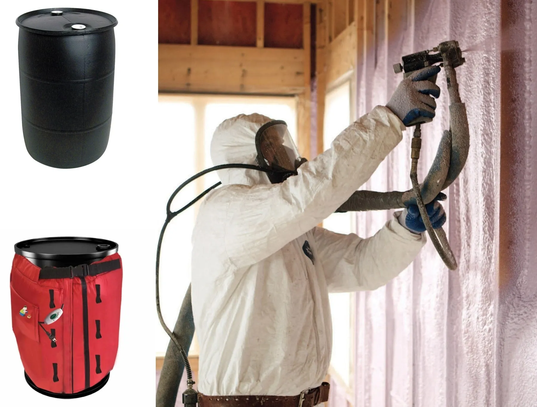 55 Gallon Drum Heating Warming Wrap w- 2 Temperature Settings