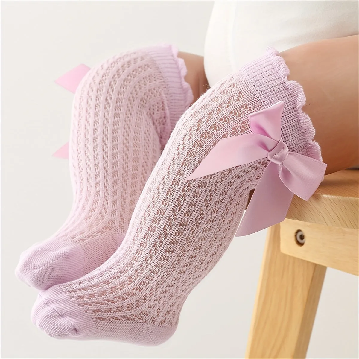 Adorable Lace Over the Knee Socks for Baby Girls