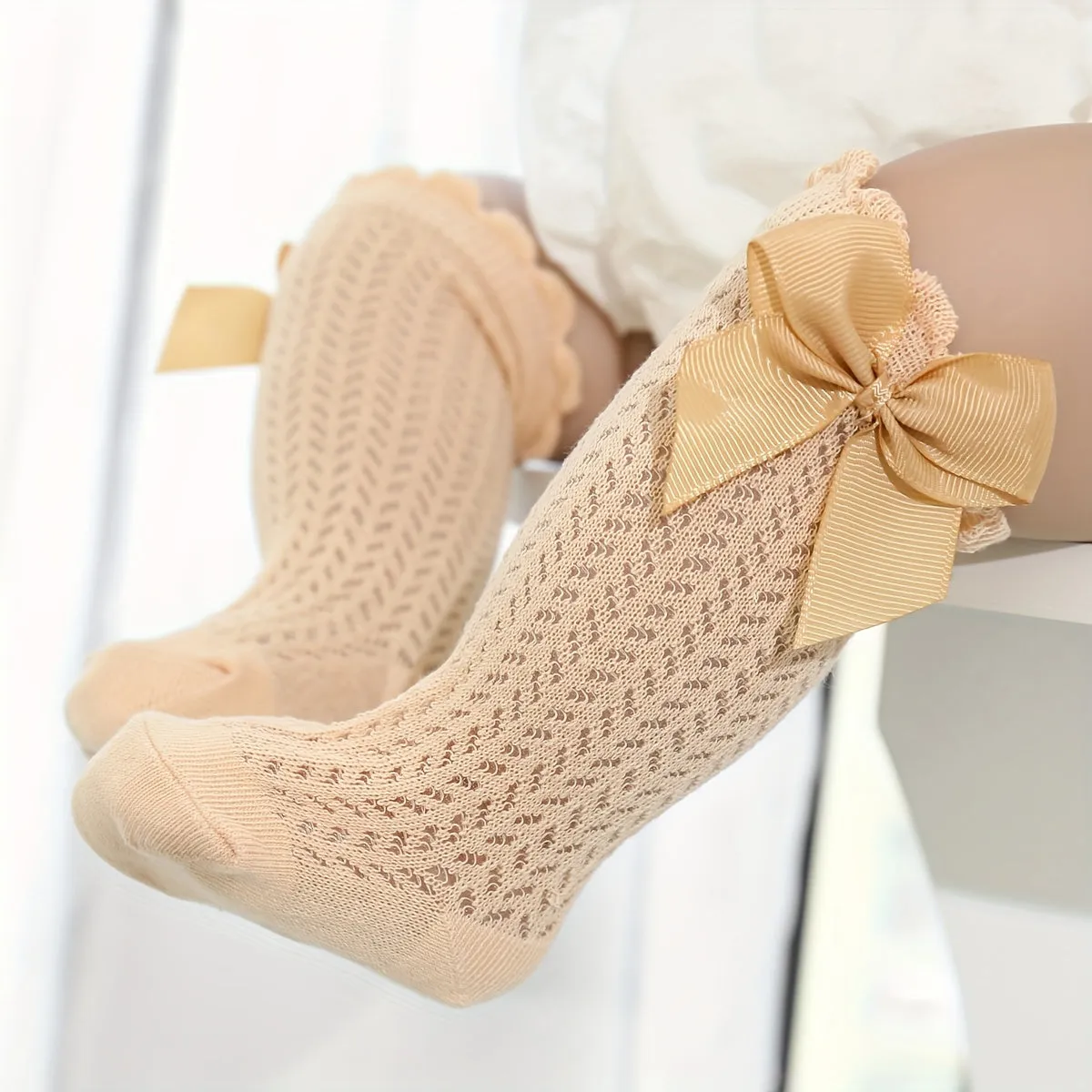 Adorable Lace Over the Knee Socks for Baby Girls