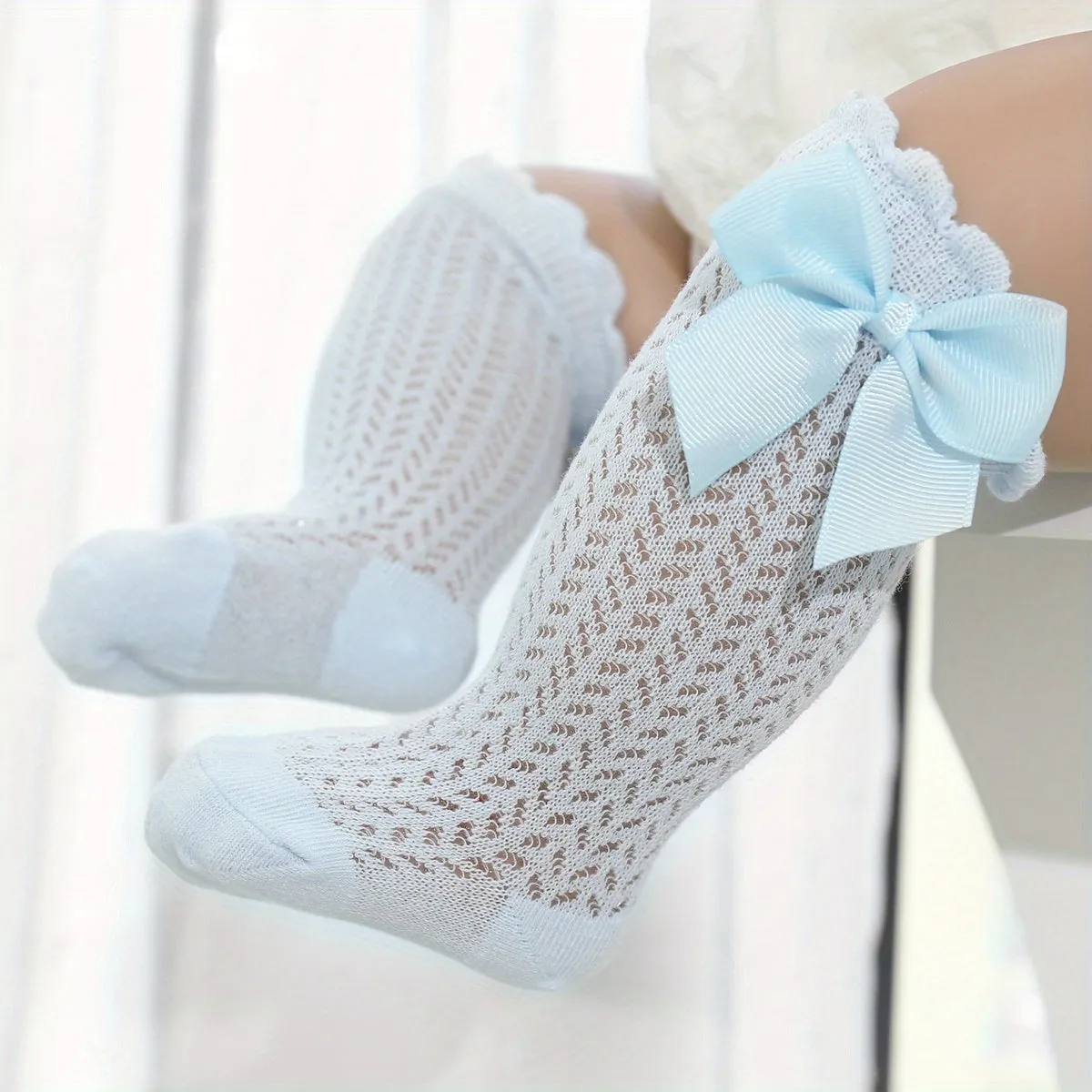 Adorable Lace Over the Knee Socks for Baby Girls