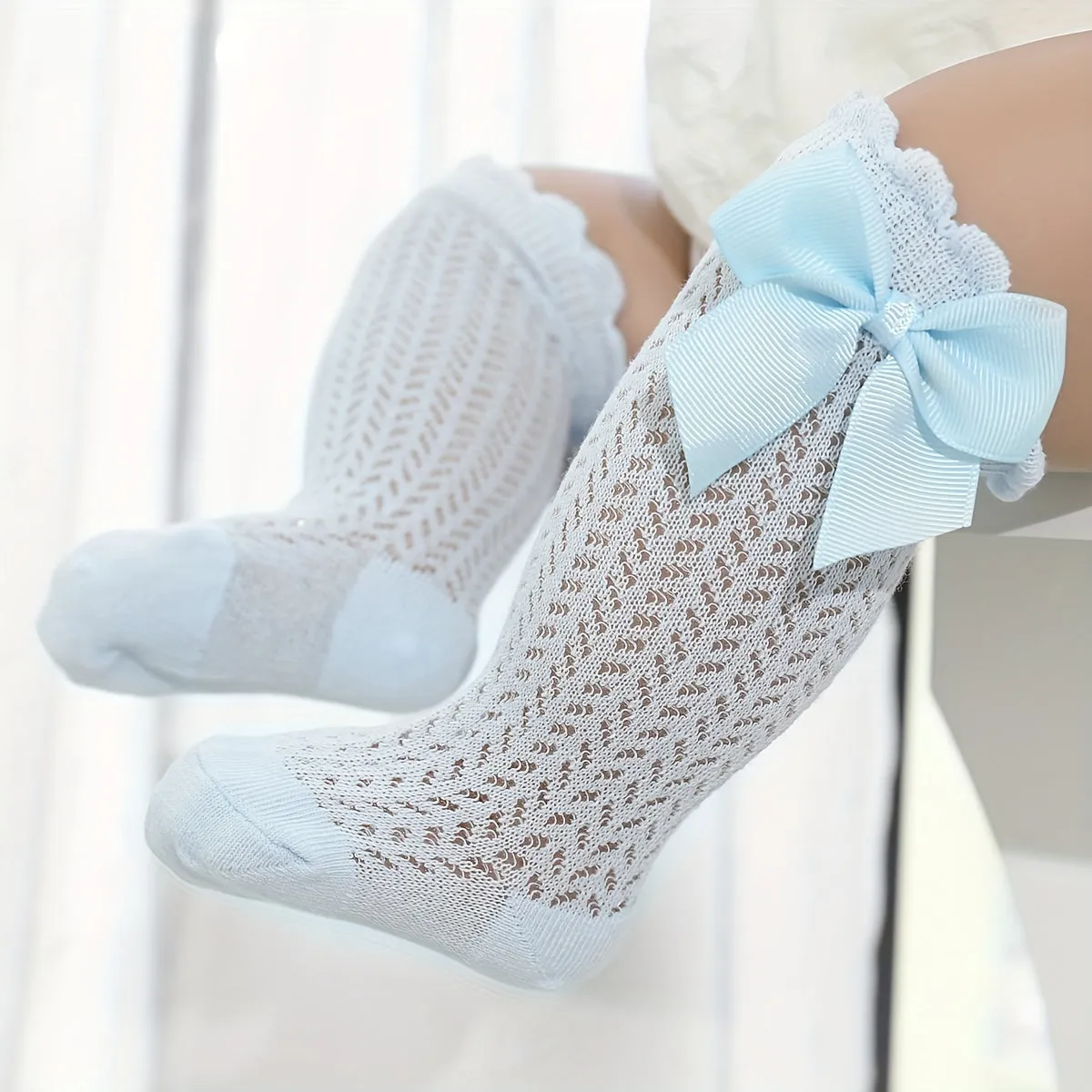 Adorable Lace Over the Knee Socks for Baby Girls