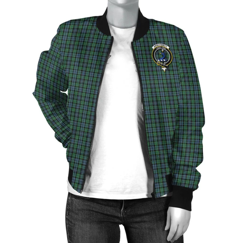 Arbuthnot Tartan Bomber Jacket with Family Crest