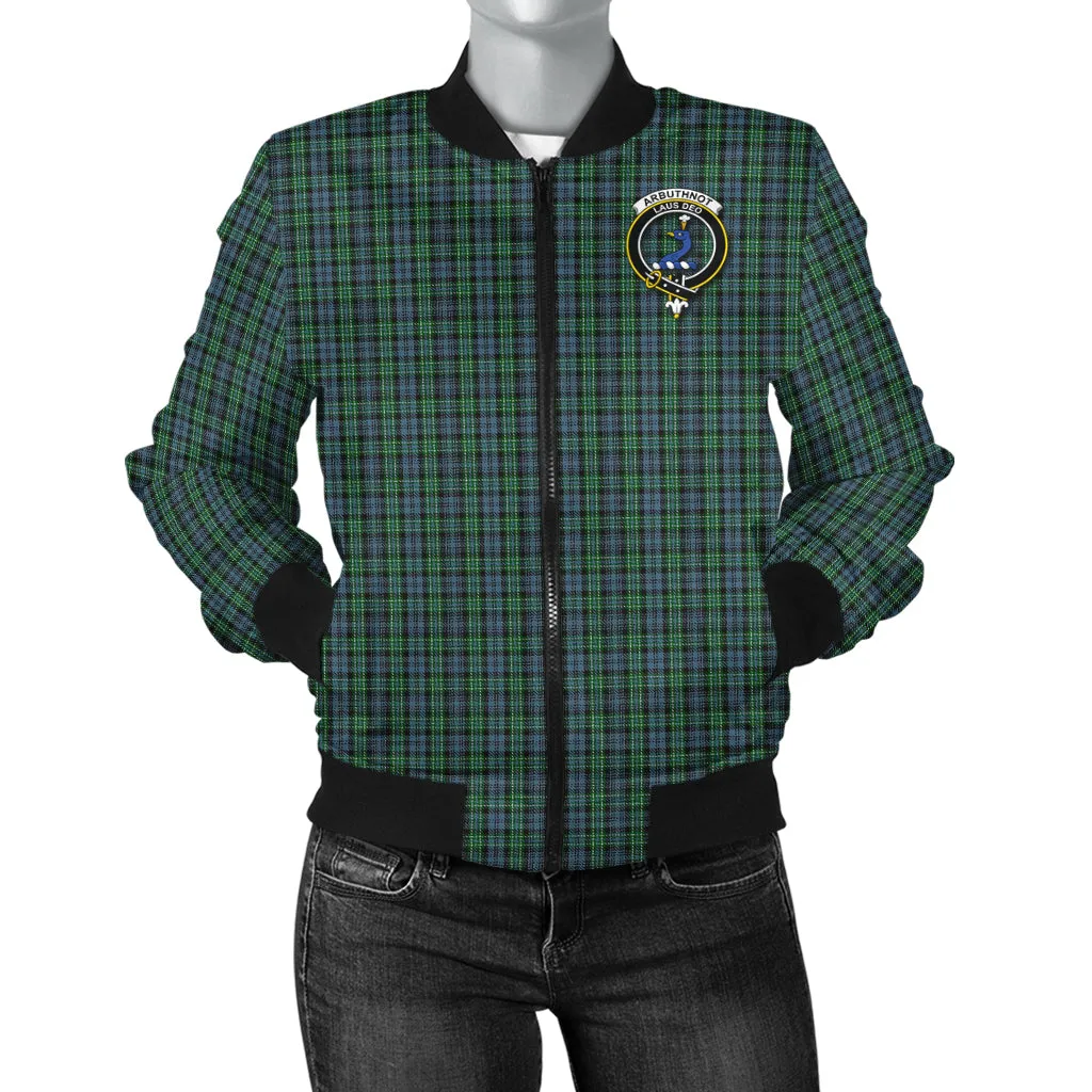 Arbuthnot Tartan Bomber Jacket with Family Crest