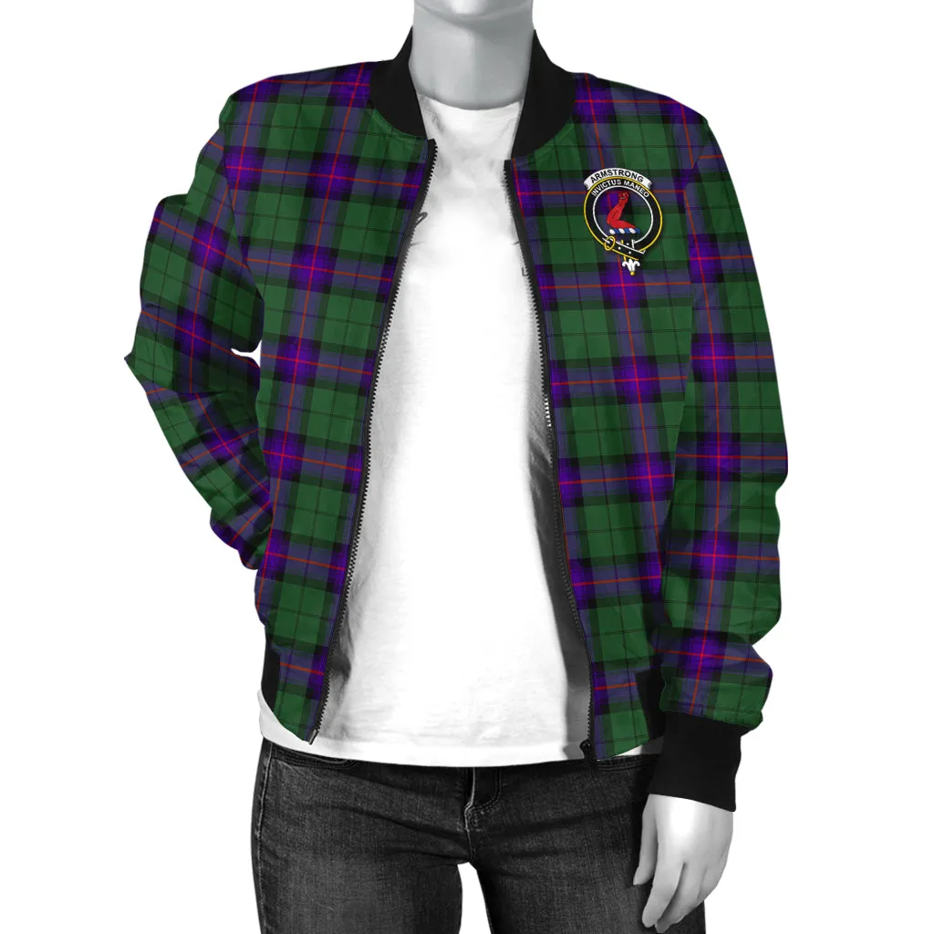 Armstrong Modern Tartan Bomber Jacket with Family Crest