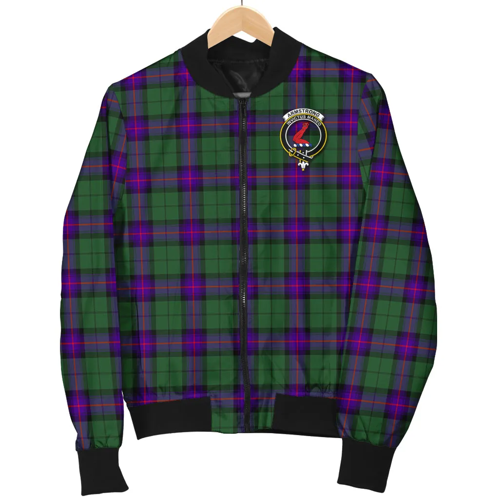 Armstrong Modern Tartan Bomber Jacket with Family Crest