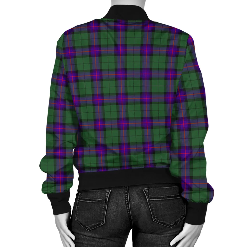 Armstrong Modern Tartan Bomber Jacket with Family Crest