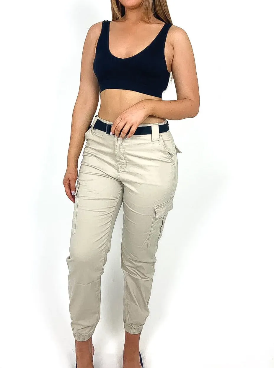 Belted Cargo Pants