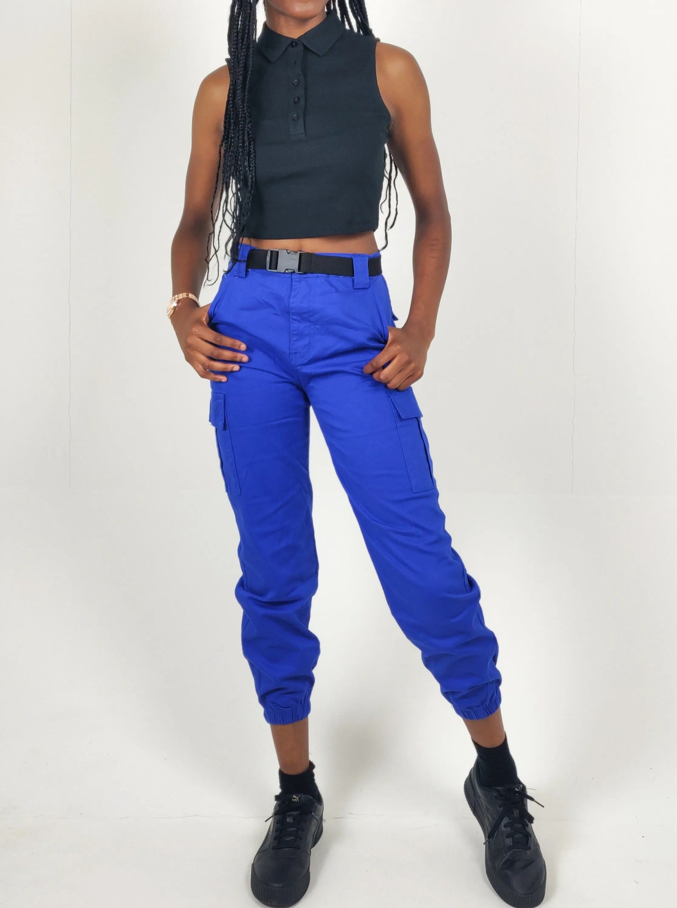 Belted Cargo Pants