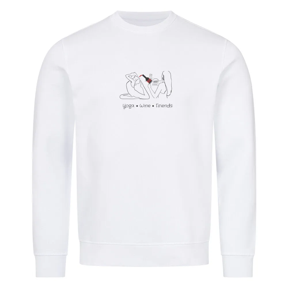 Bio Sweatshirt | Yoga, Wine &  Friends