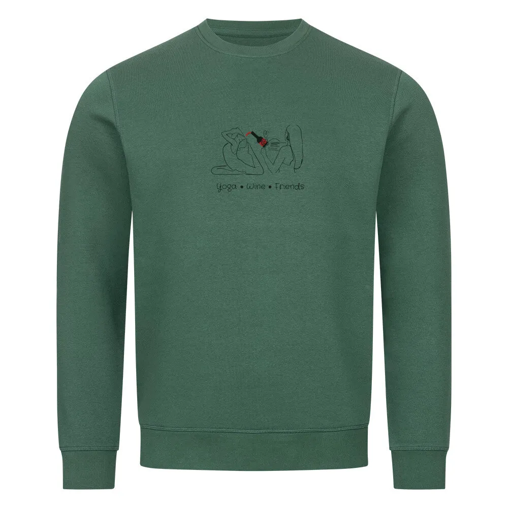 Bio Sweatshirt | Yoga, Wine &  Friends