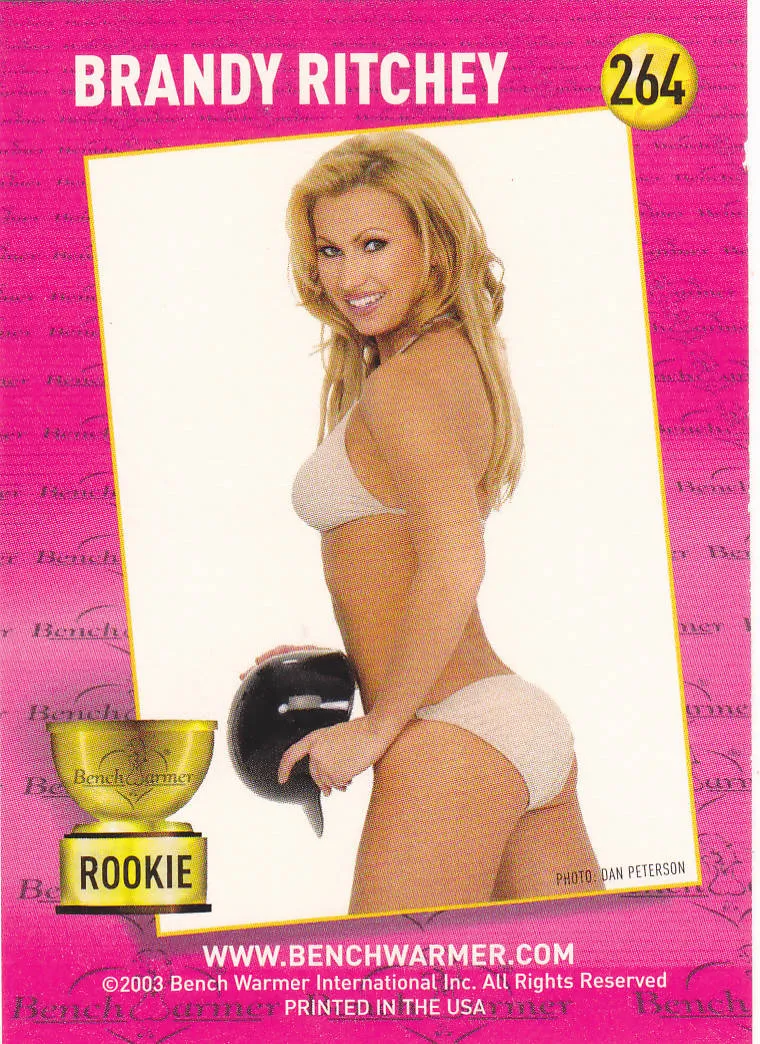 Brandy Ritchey #264 - Bench Warmers 2003 Sexy Rookie Trading Card