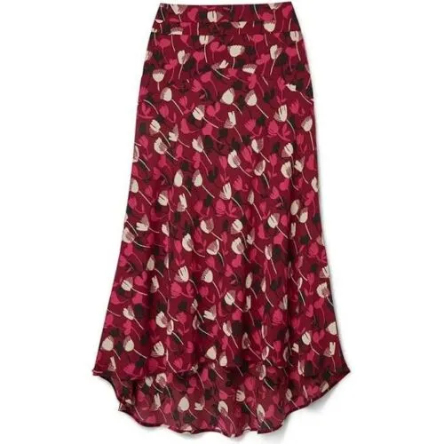 CABI CORSAGE WINE BLOSSOM SKIRT - 8