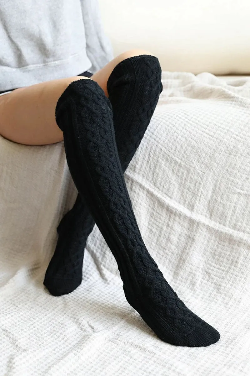 Cable Knit Leg Warmers