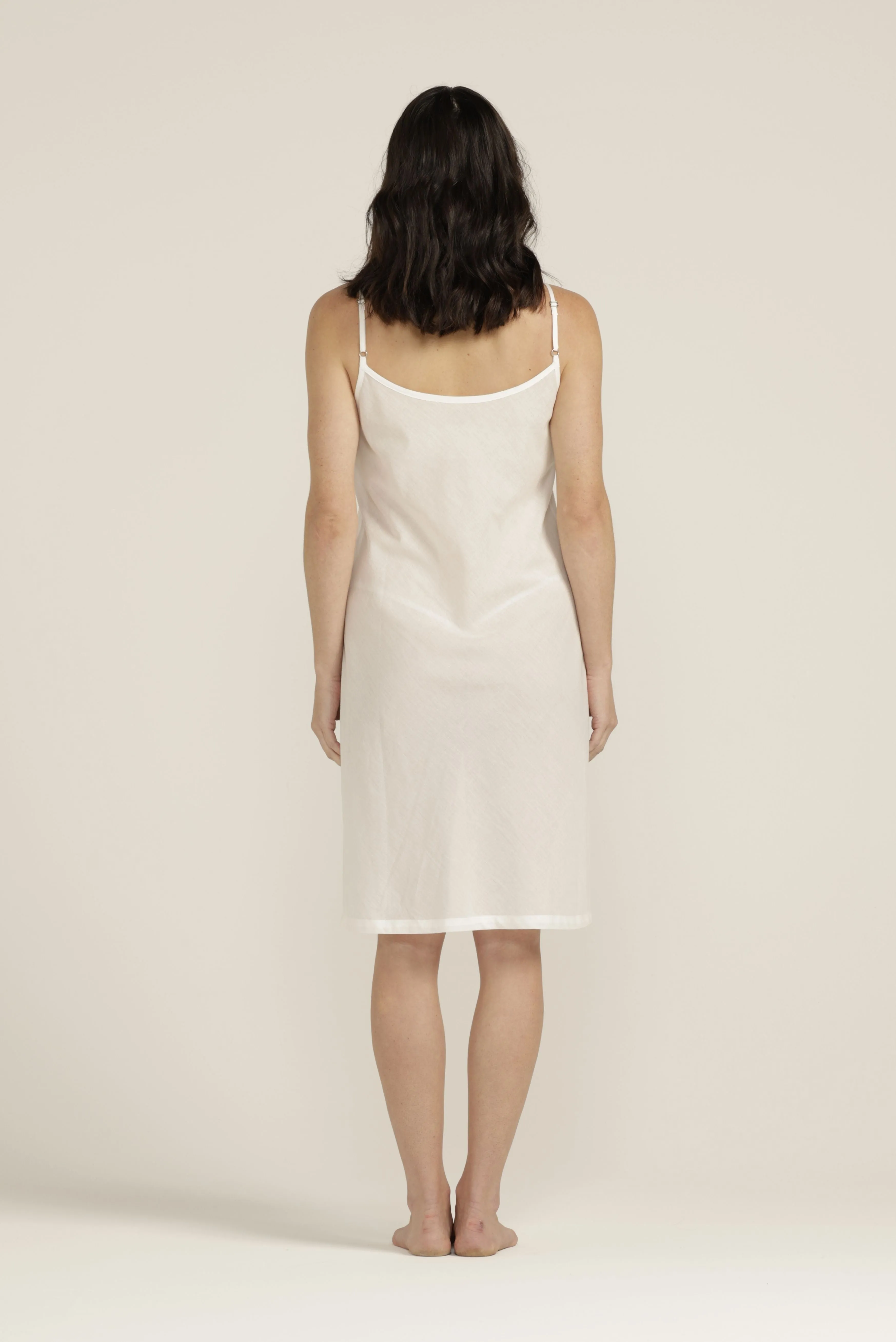 Cotton Slip Dress White