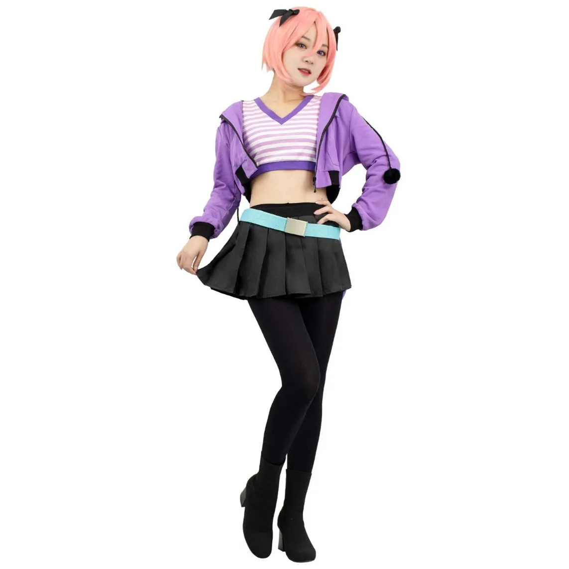 DAZCOS Women's US Size Astolfo Cosplay Costume Outfit FGO Rider
