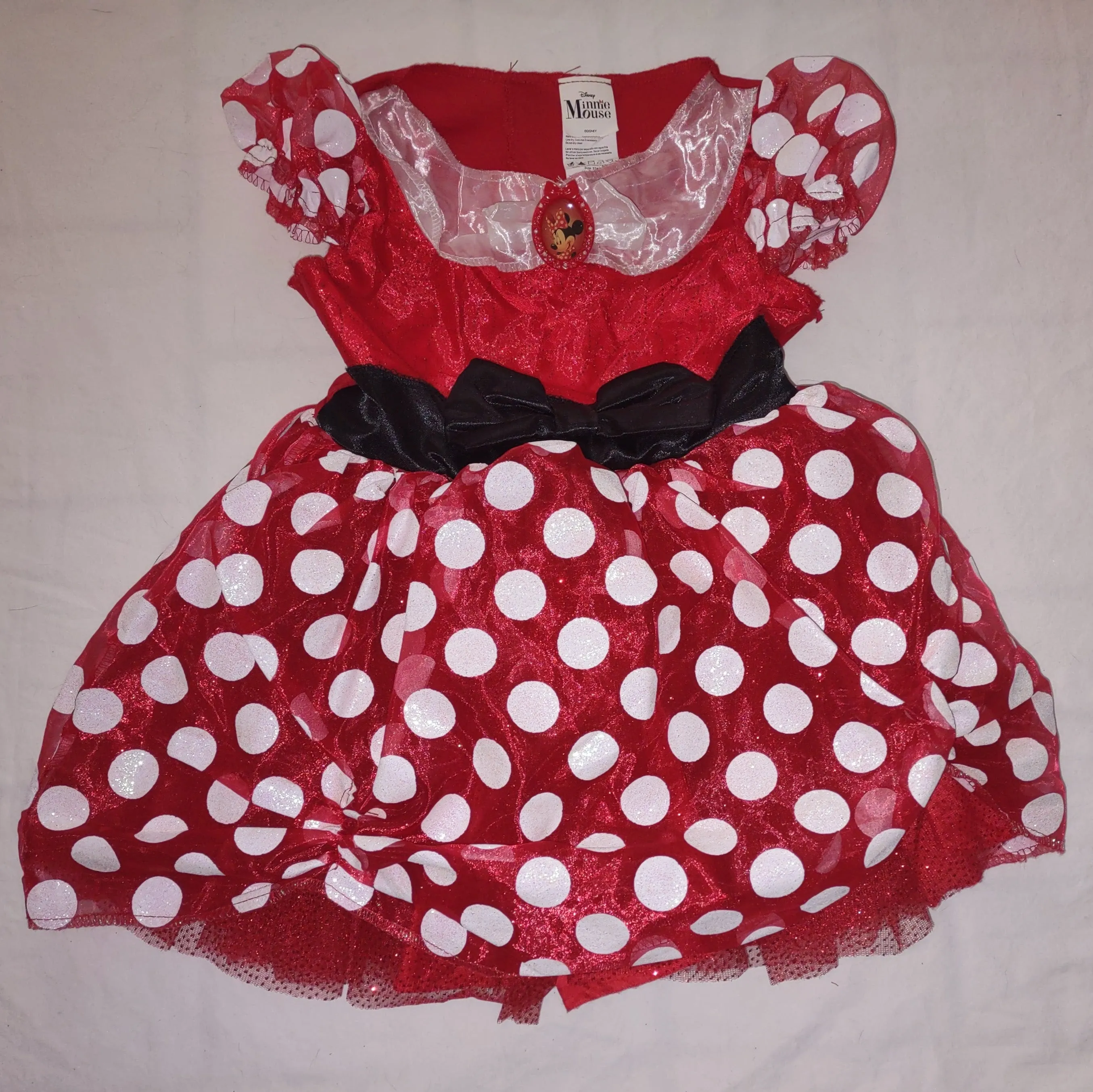 Disney Minnie Mouse Toddler 3T-4T  Red Halloween Costume
