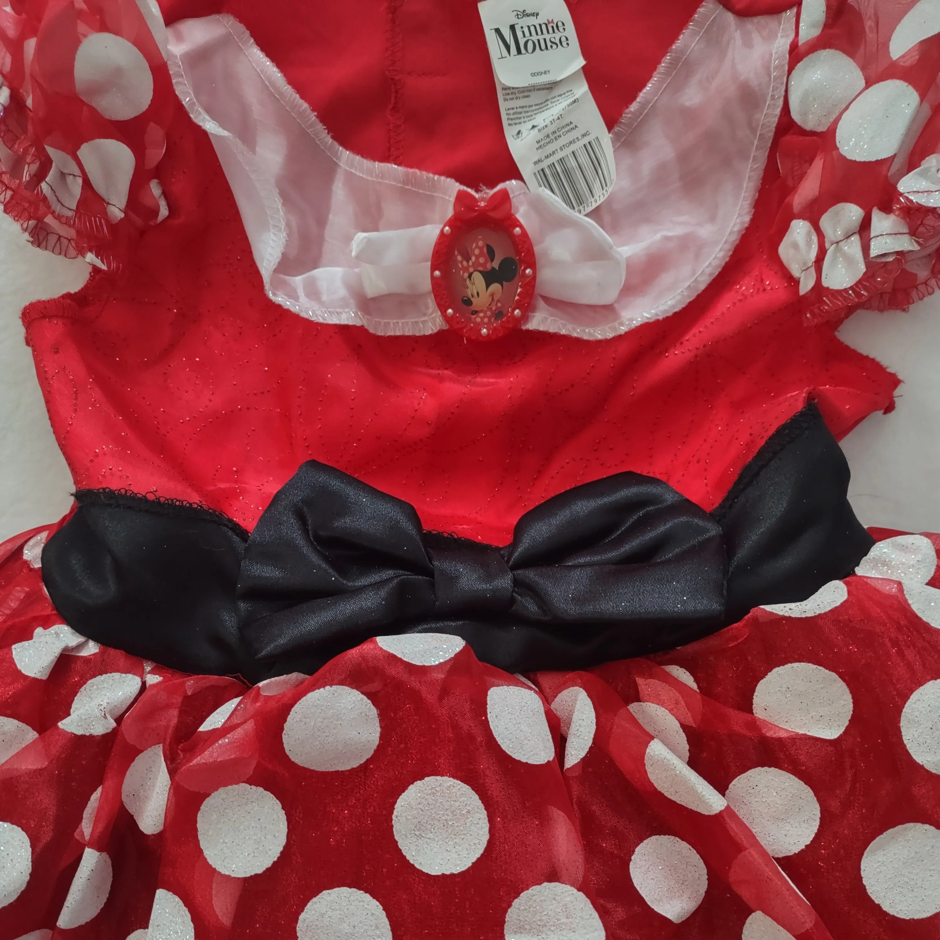 Disney Minnie Mouse Toddler 3T-4T  Red Halloween Costume