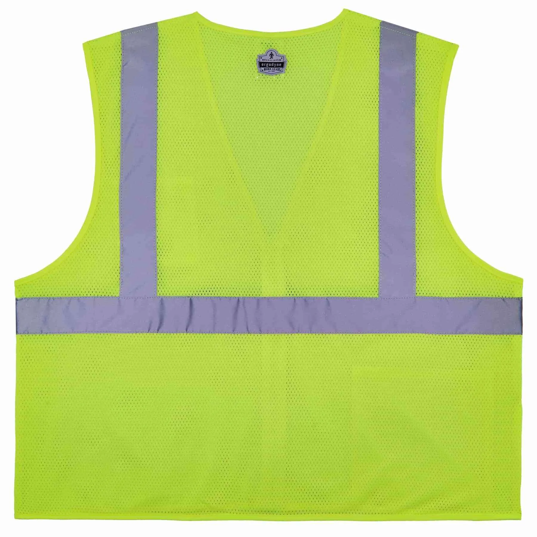 Ergodyne GloWear 8256Z Self-Extinguishing Type R Class 2 Hi-Vis Safety Vest with Zipper - Lime