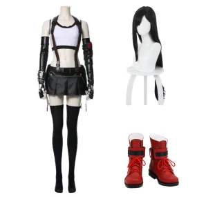 FF VII FF7 Remake Tifa Lockhart Cosplay Costume Full Set Costume Outfits