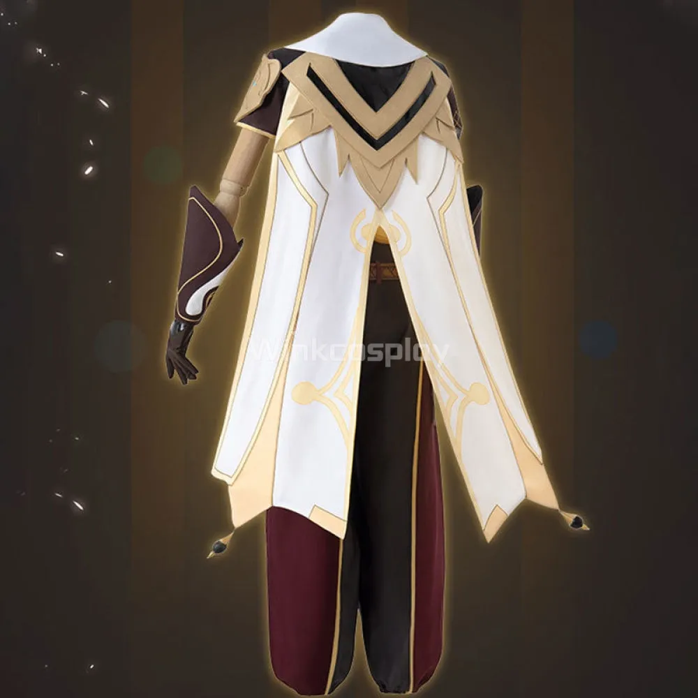 Genshin Impact Player Male Traveler Aether Cosplay Costume