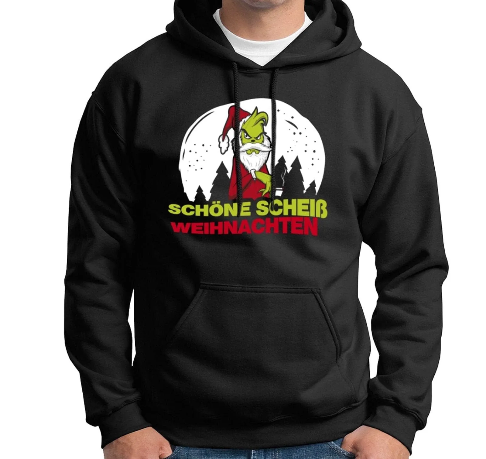 Hoodie - Grinch - Schöne scheiß Weihnachten