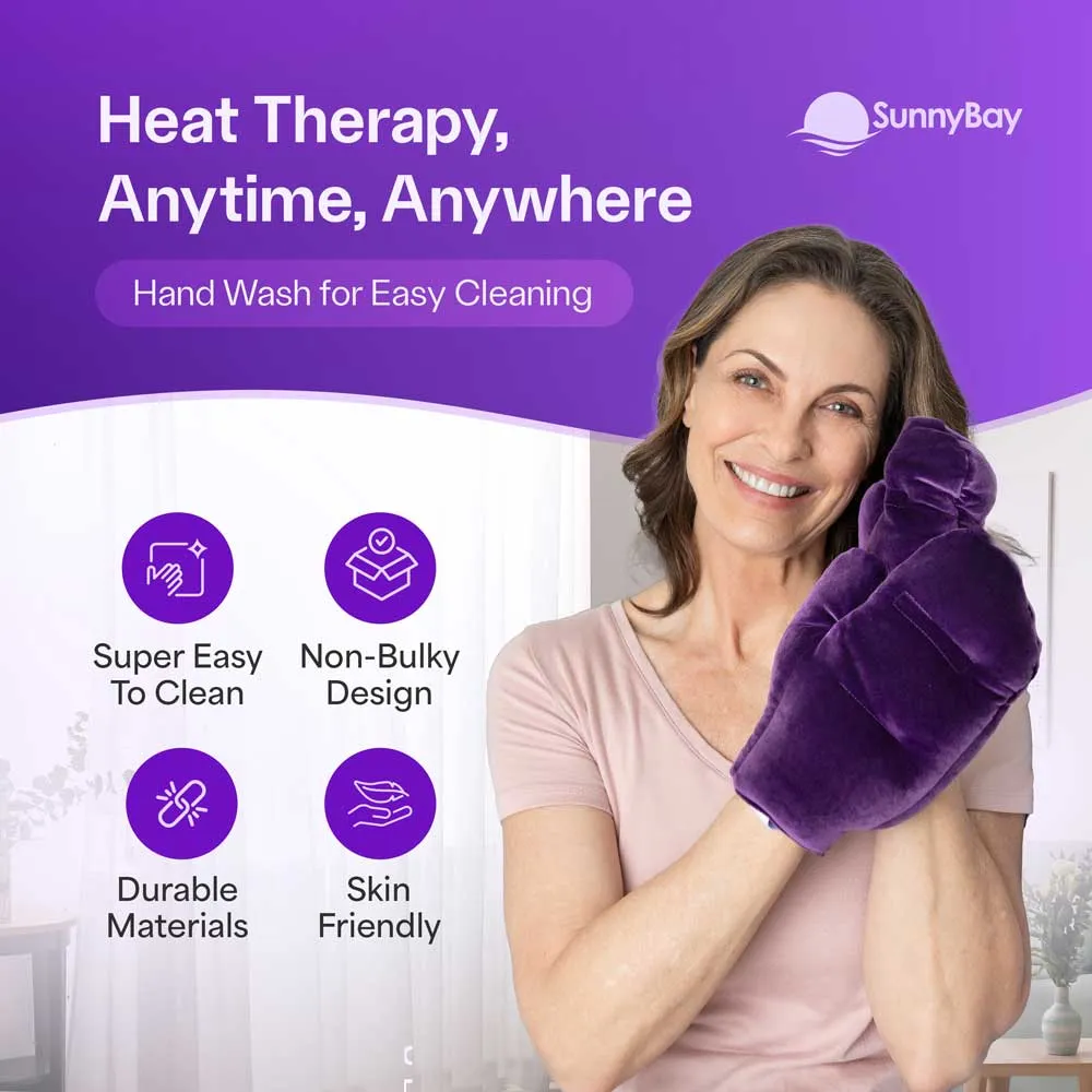 Microwavable Hand Warmers - Purple  Gloves