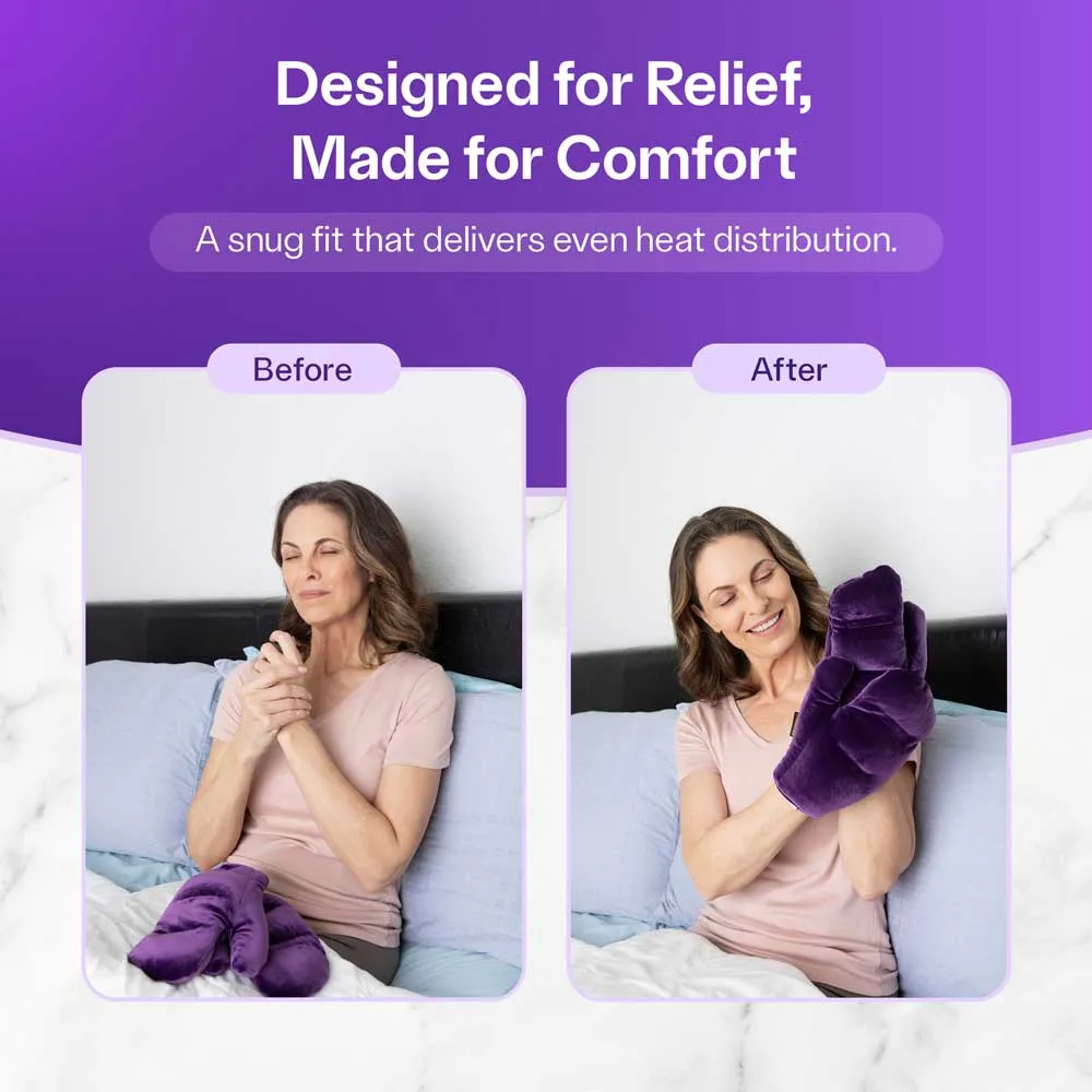 Microwavable Hand Warmers - Purple  Gloves