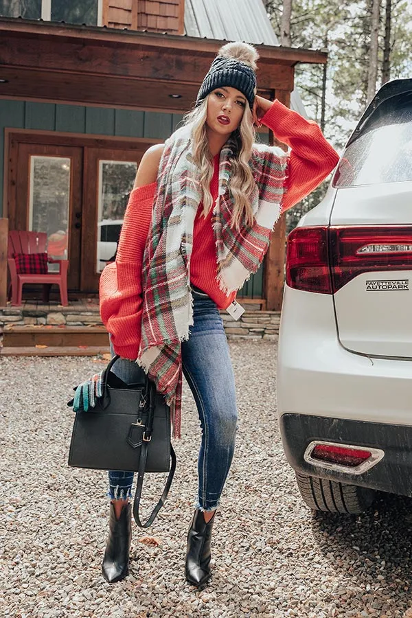 New Seasons Plaid Blanket Scarf