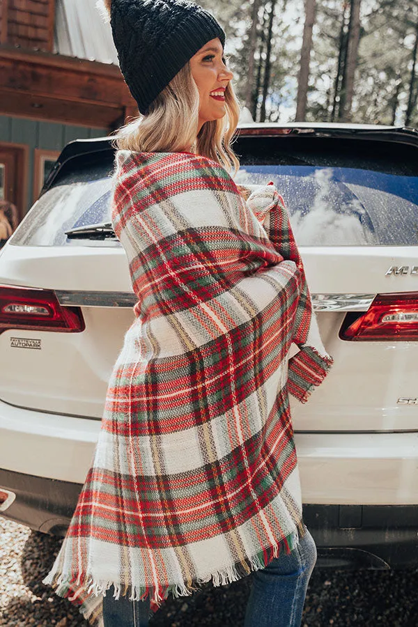New Seasons Plaid Blanket Scarf