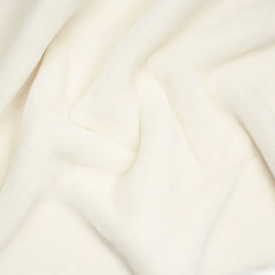 Off-White Plain Faux Fur