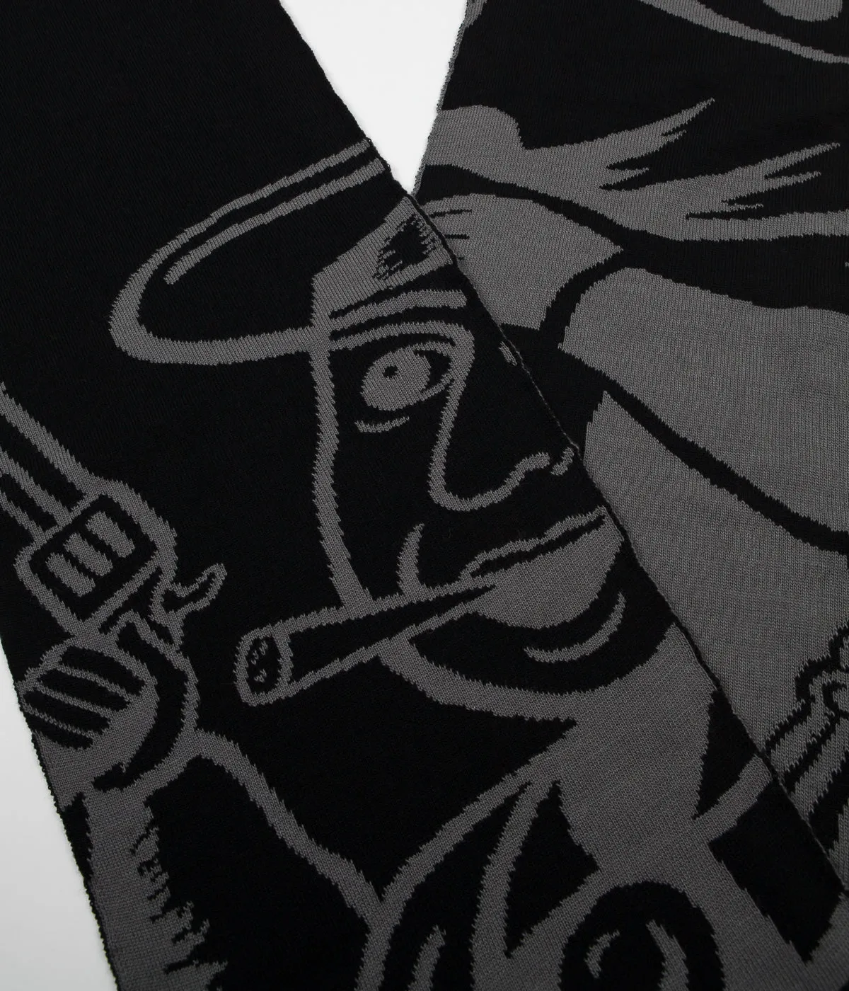 Polar Cowboy Scarf - Grey / Black