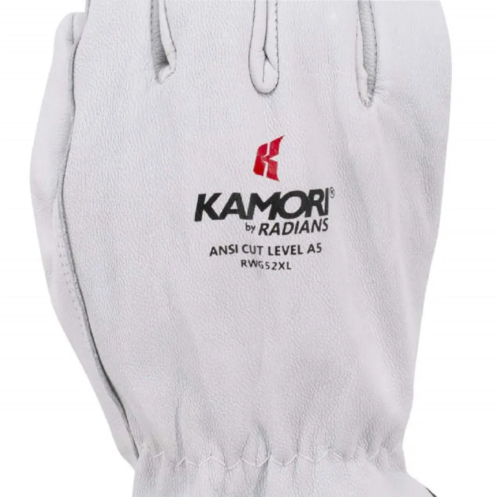 Radians RWG52 KAMORI Cut Protection Level A5 Goatskin Work Glove, 1 Pair