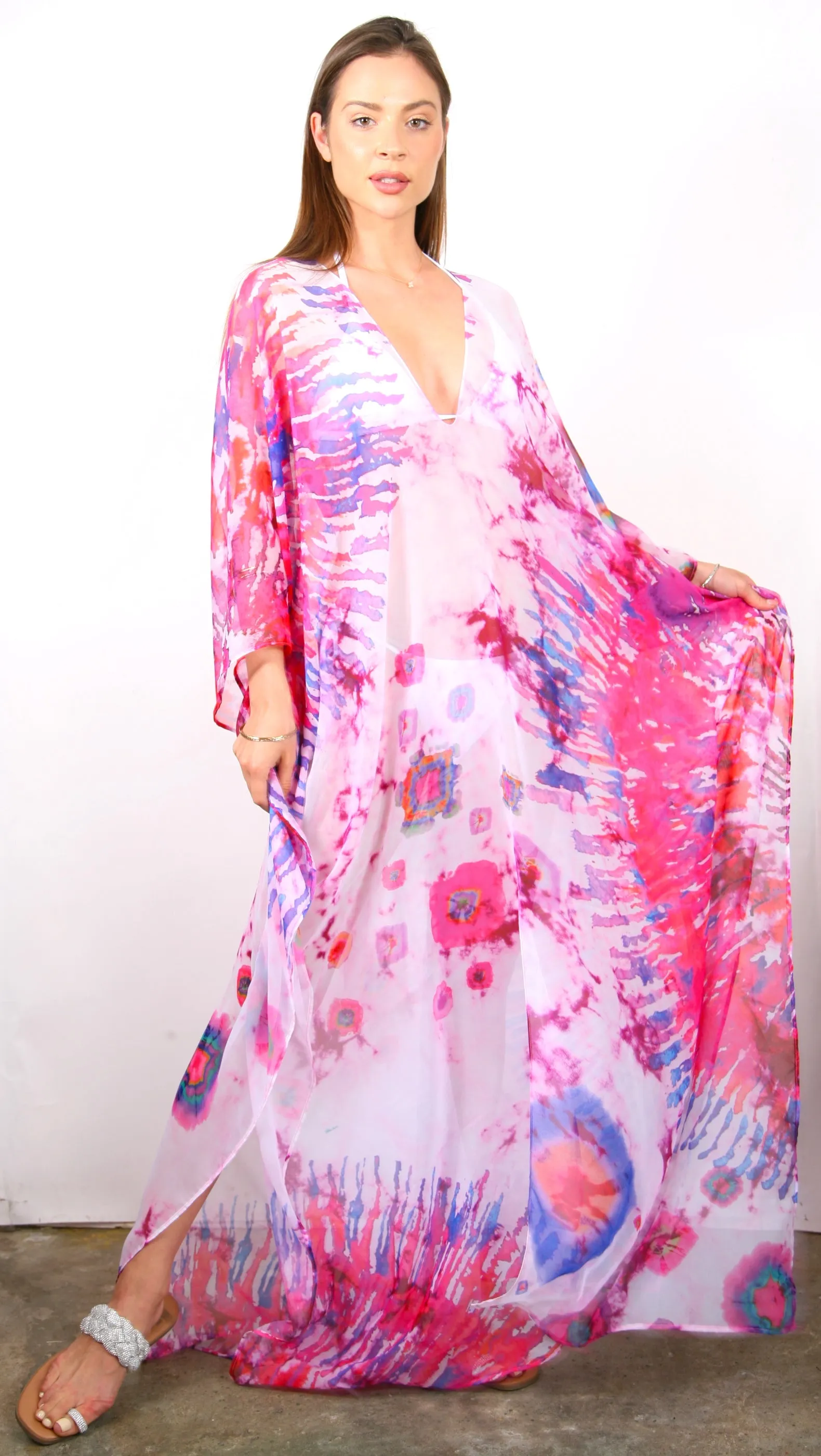 Sea Urchin - Slit Maxi Poncho