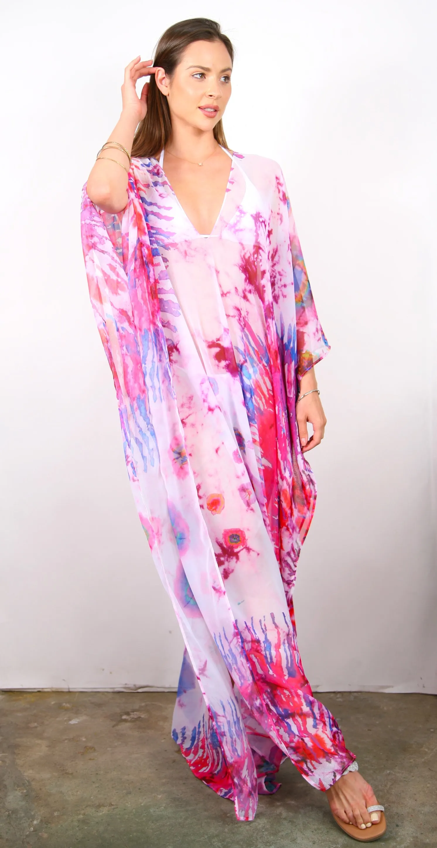 Sea Urchin - Slit Maxi Poncho