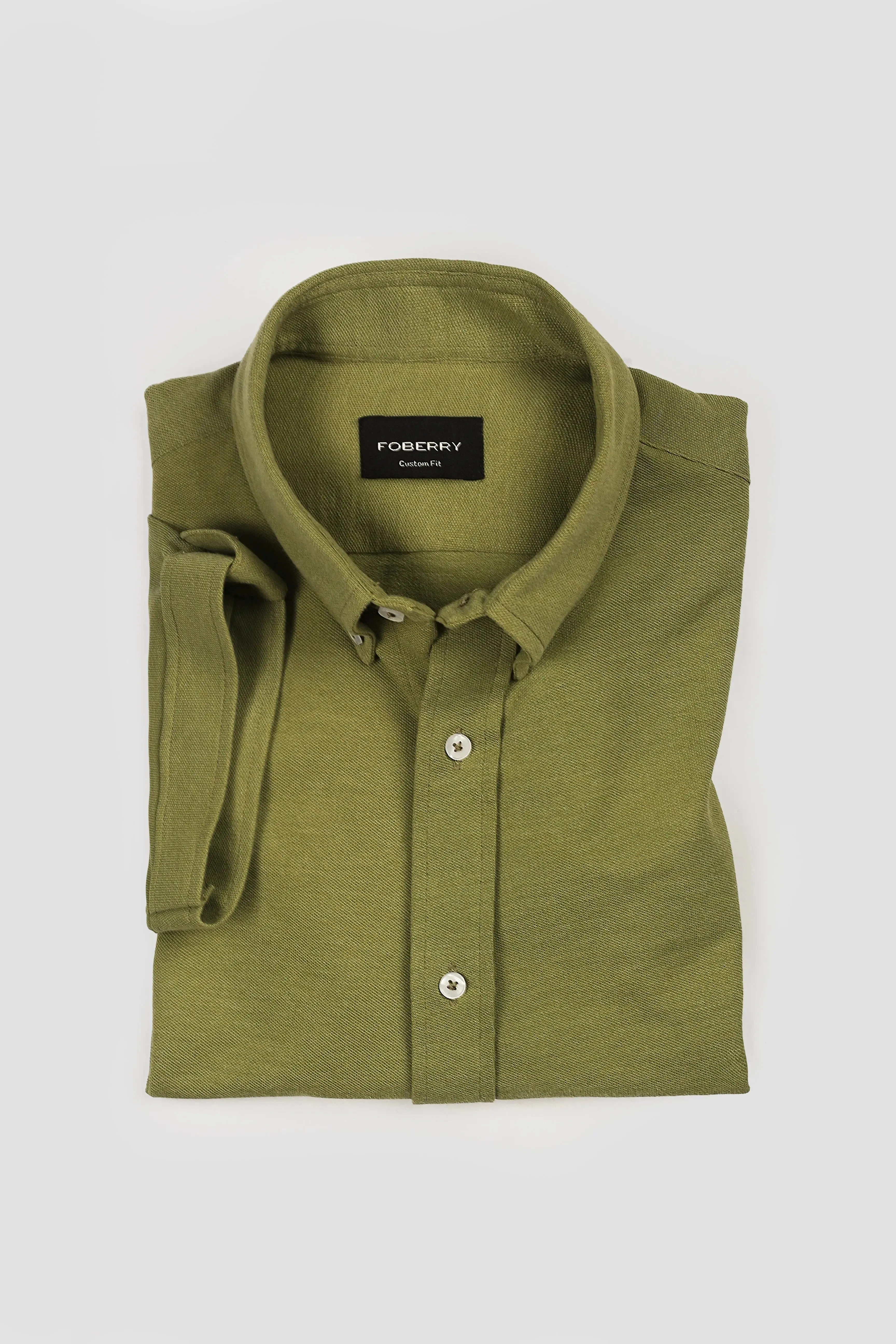 Seaweed Green Pique Shirt