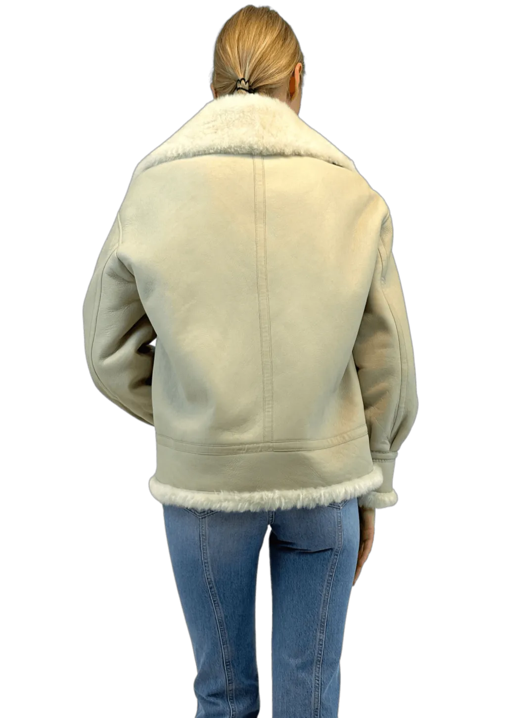 SHEARLING JACKET WITH ZIPPER