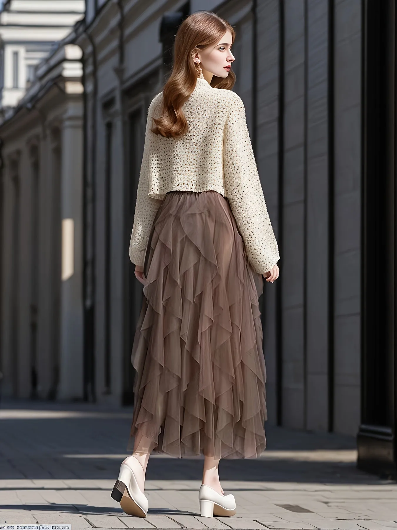 Tiered Mesh Tutu Skirt Effortlessly Chic Womens Casual Skirt