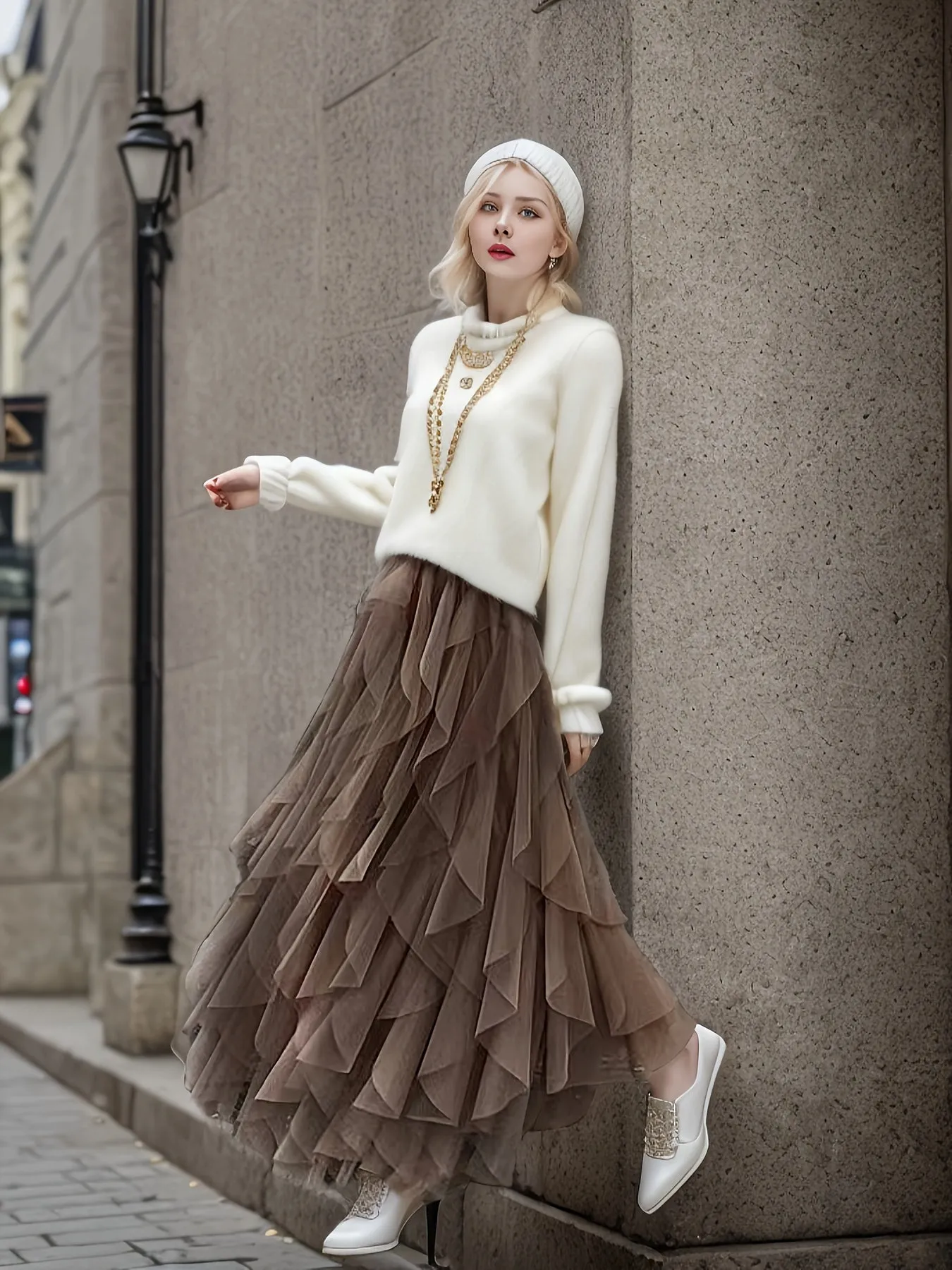 Tiered Mesh Tutu Skirt Effortlessly Chic Womens Casual Skirt