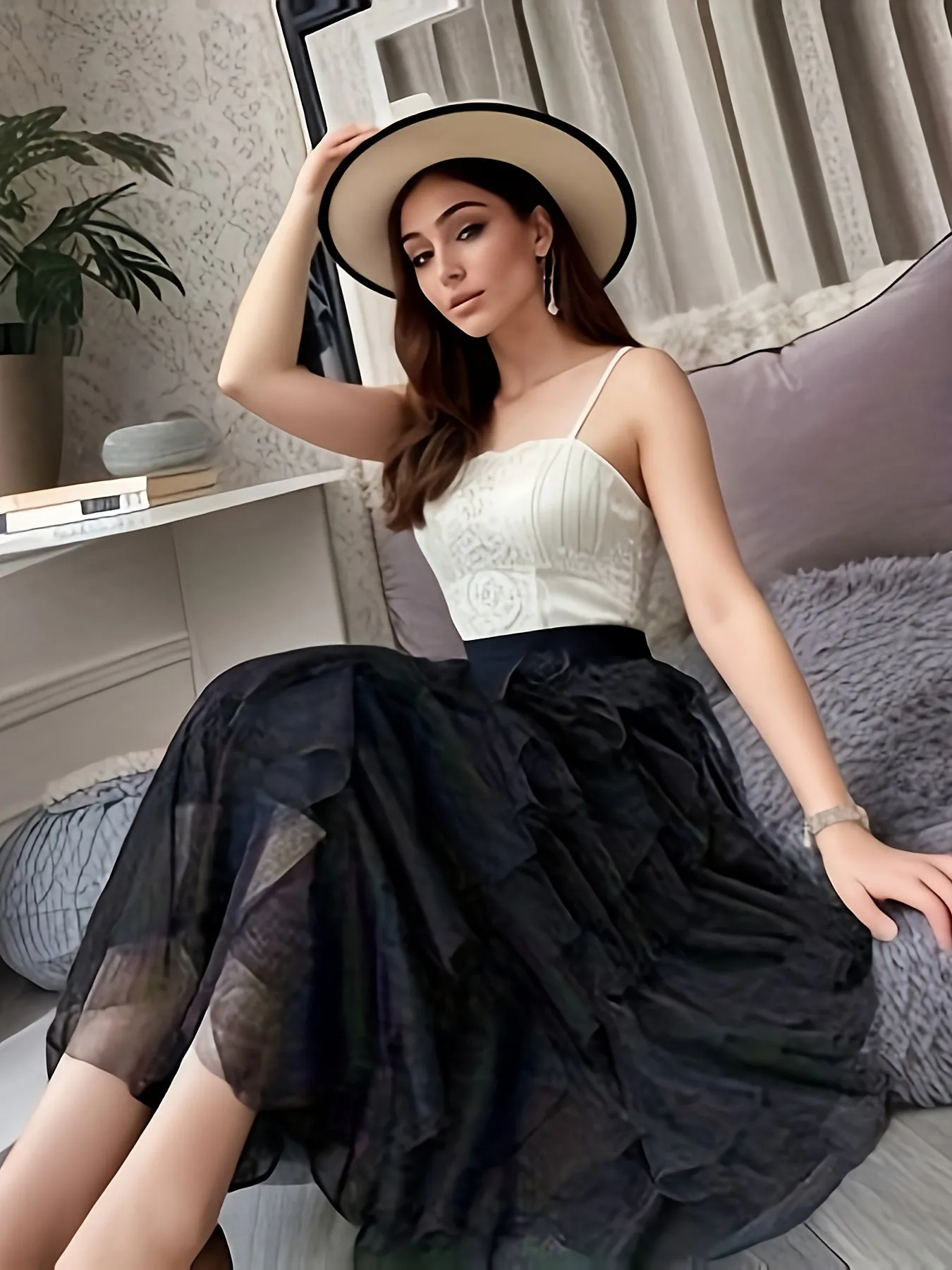Tiered Mesh Tutu Skirt Effortlessly Chic Womens Casual Skirt