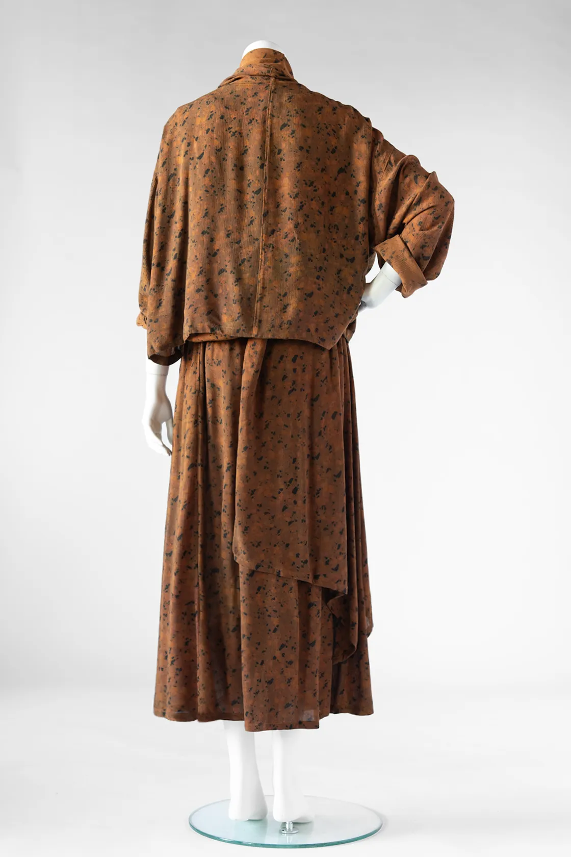 Two Layer Skirt in Rust Terrazzo