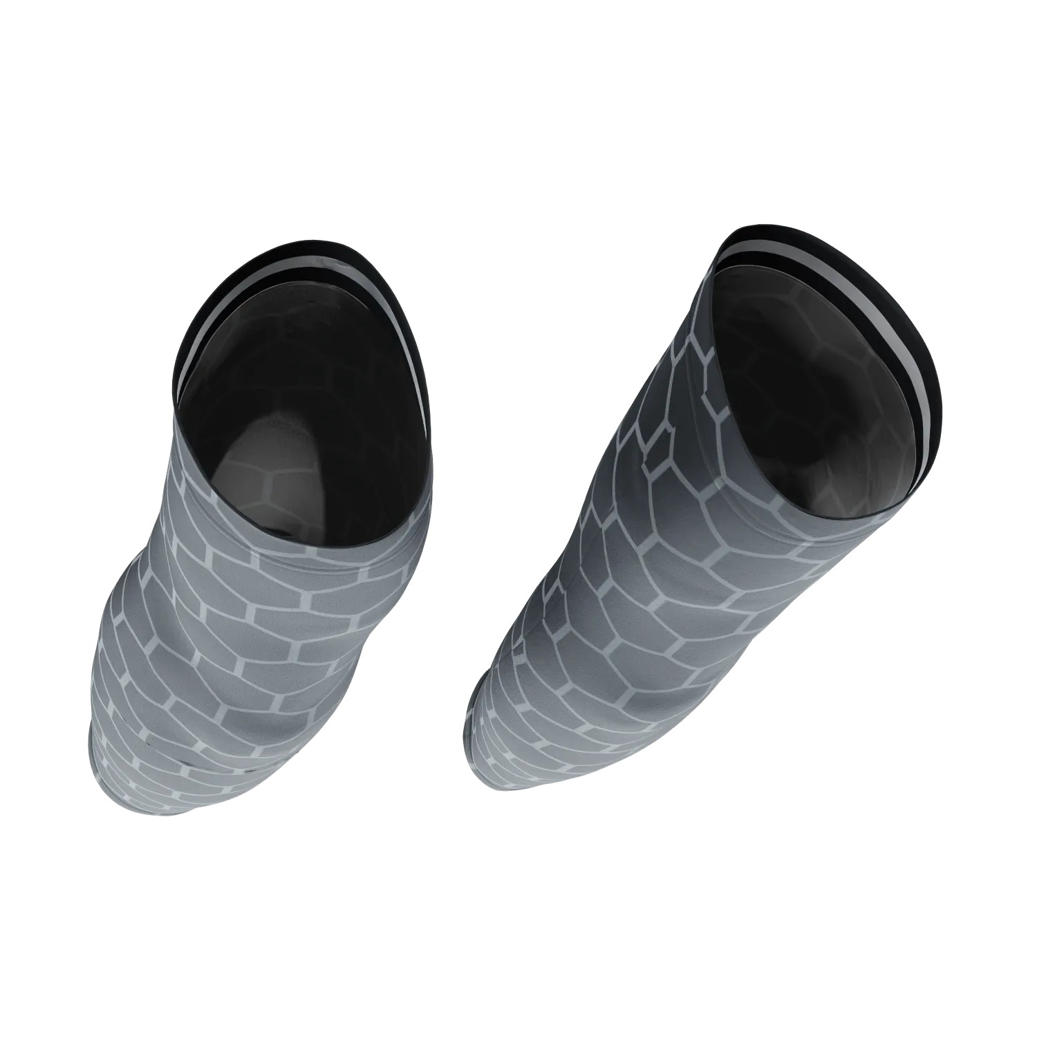 Unisex Black Honeycomb Quick Dry Cycling Arm-Warmers