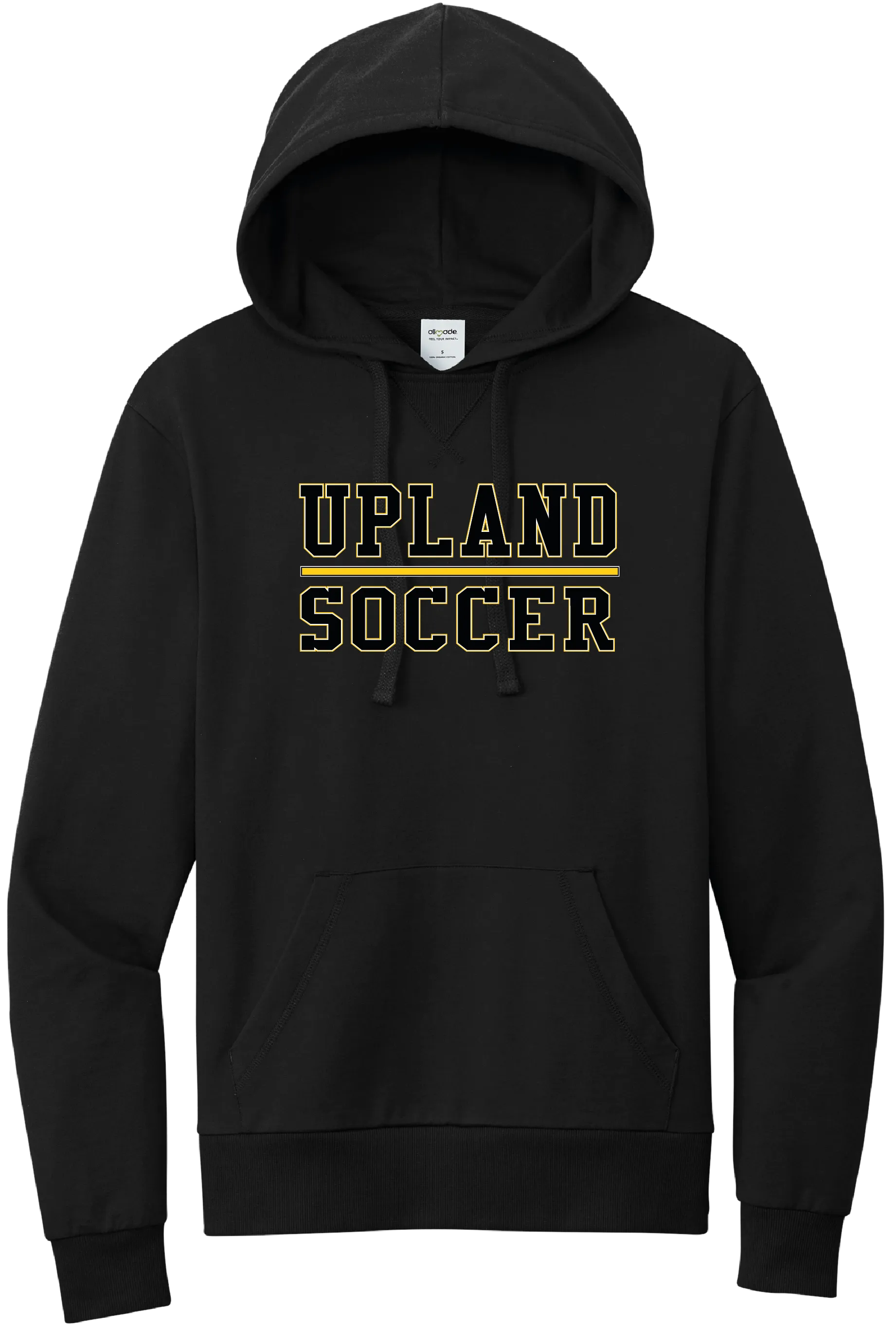 Upland Soccer New Unisex Organic French Terry Pullover Hoodie