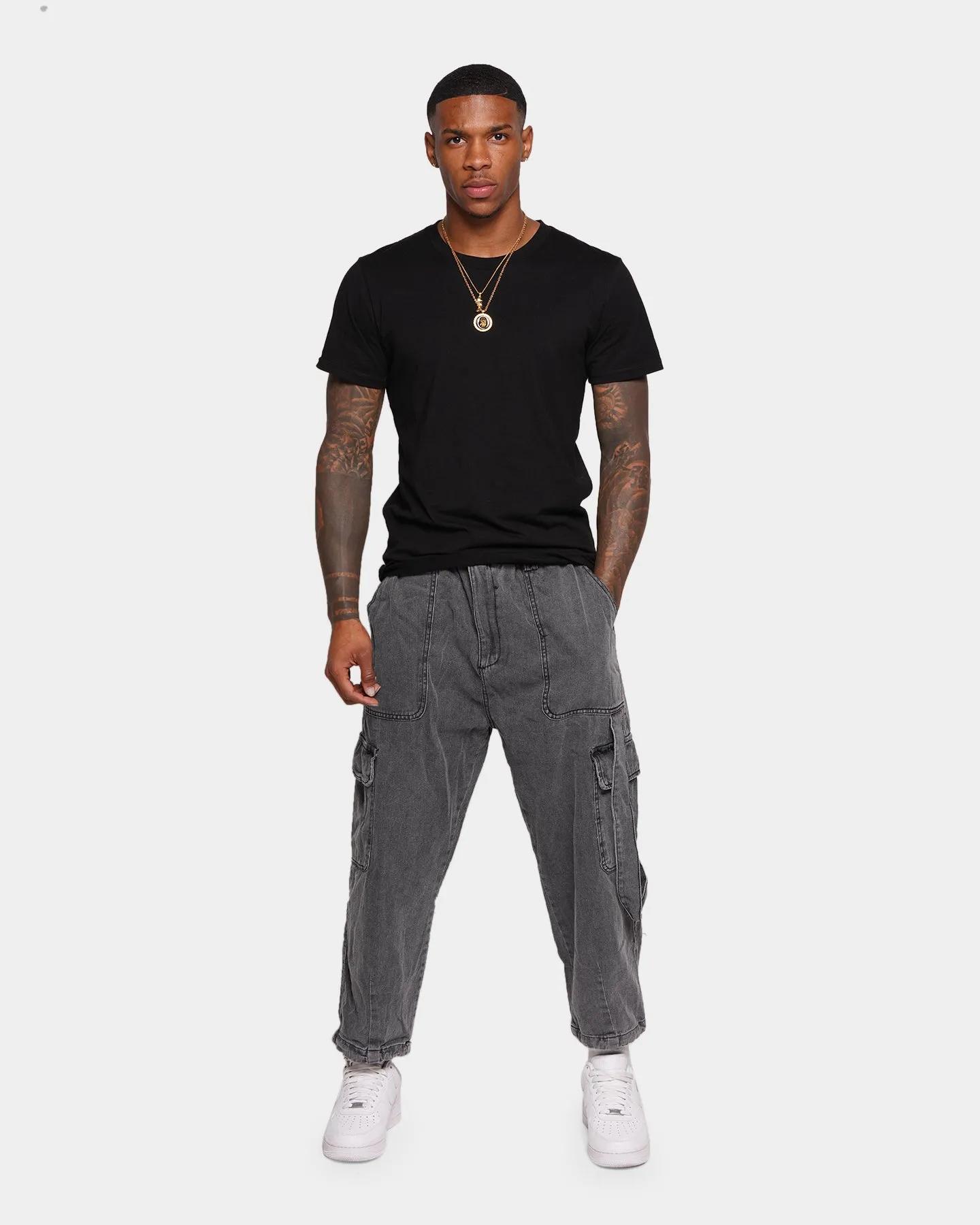 XXIII Judson Cargo Pants Washed Black