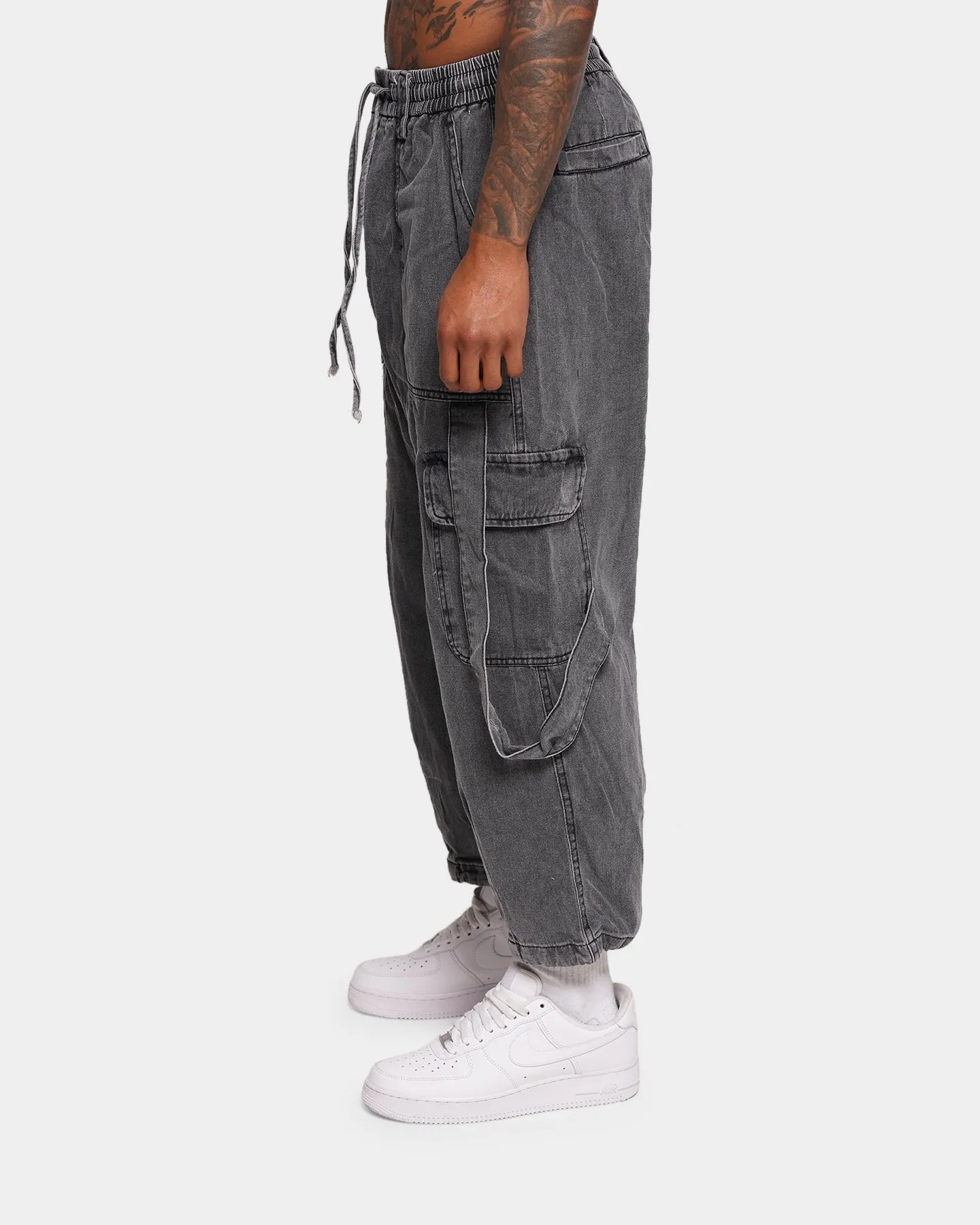 XXIII Judson Cargo Pants Washed Black